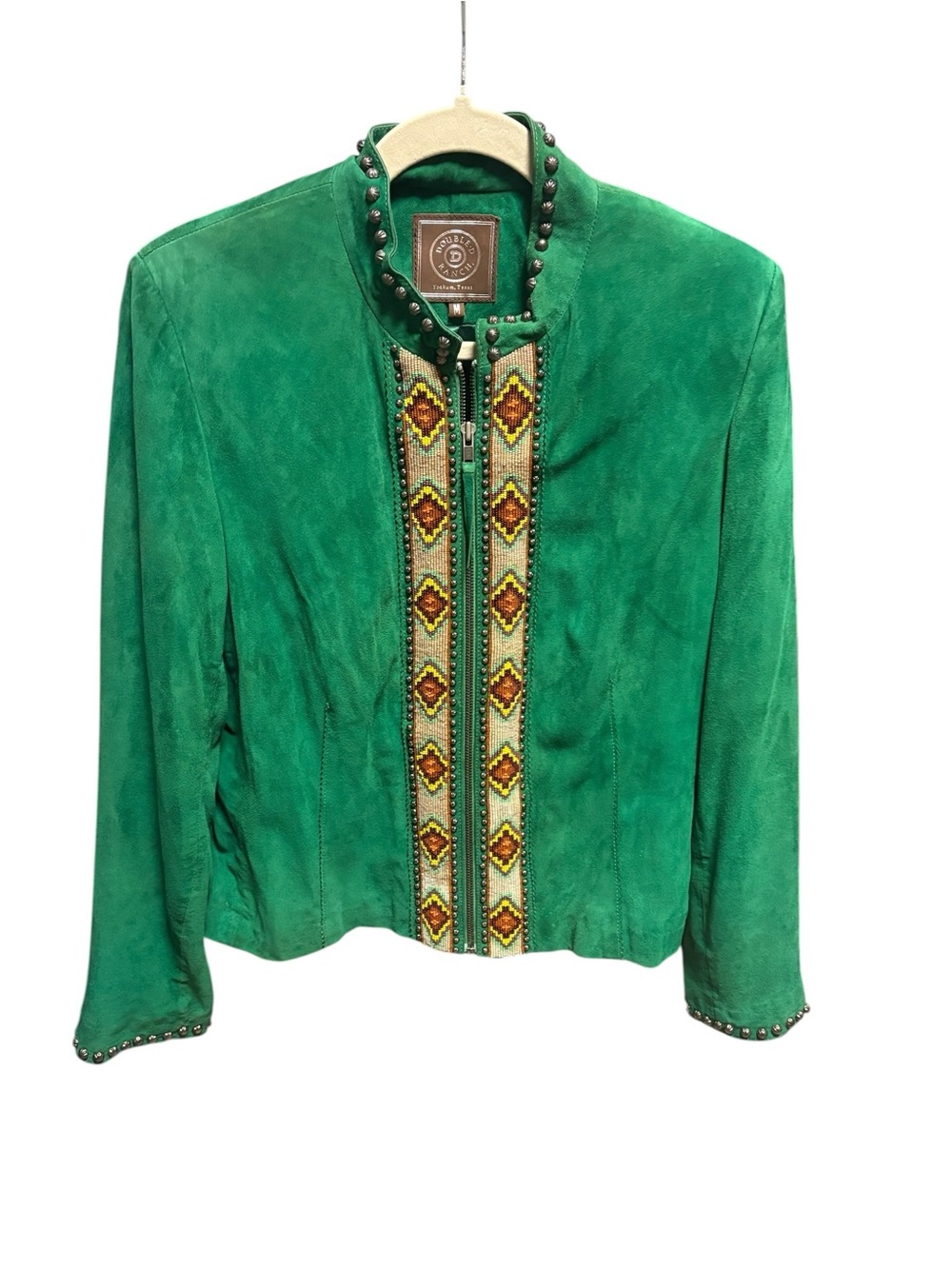 Double D Ranch Beaded Leather Jacket - Picture 3 of 7
